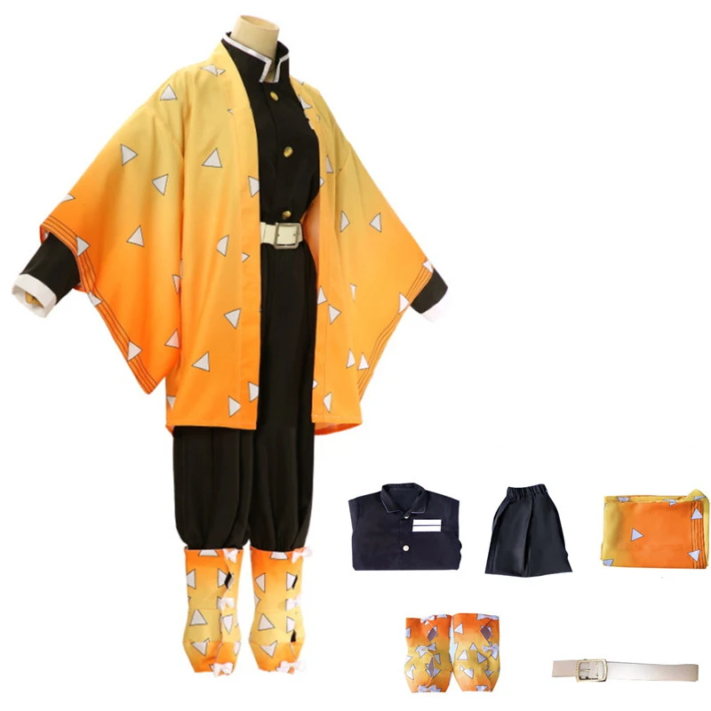 Cosplay Anime Zenitsu - Costume de cosplay Agatsuma Zenitsu de