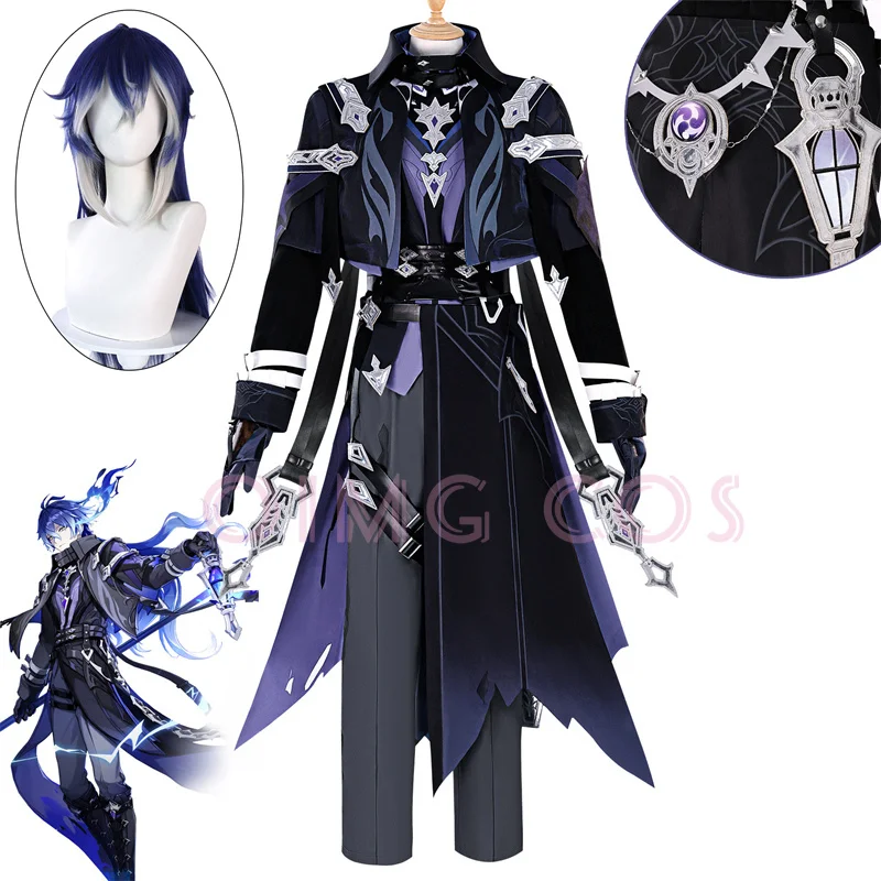 Anime Cosplay Wig - Costume de cosplay Genshin Impact Flin,