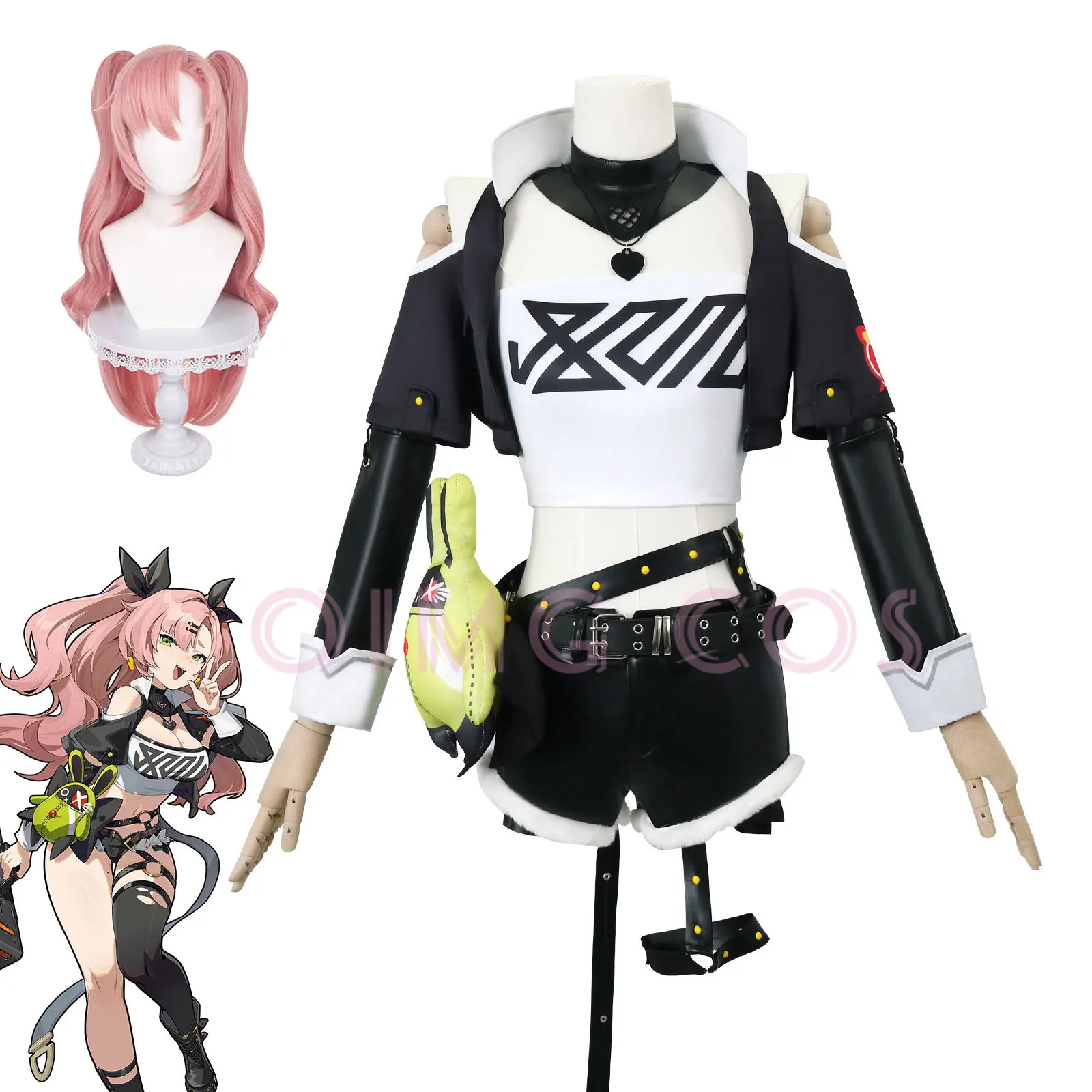 Anime Cosplay Wig - Costume de cosplay Nicole Demara Zenless