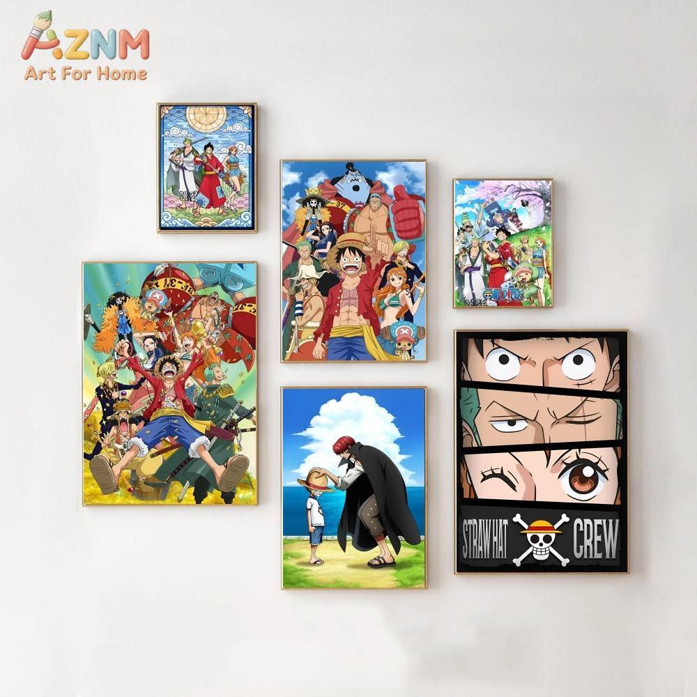 One Piece Straw Hat - AZNM Impression sur toile non encadrée