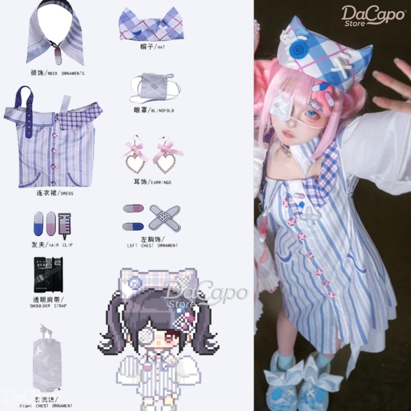 Anime Cosplay Outfit Ideas - Perruque de Costume de Cosplay Infinity