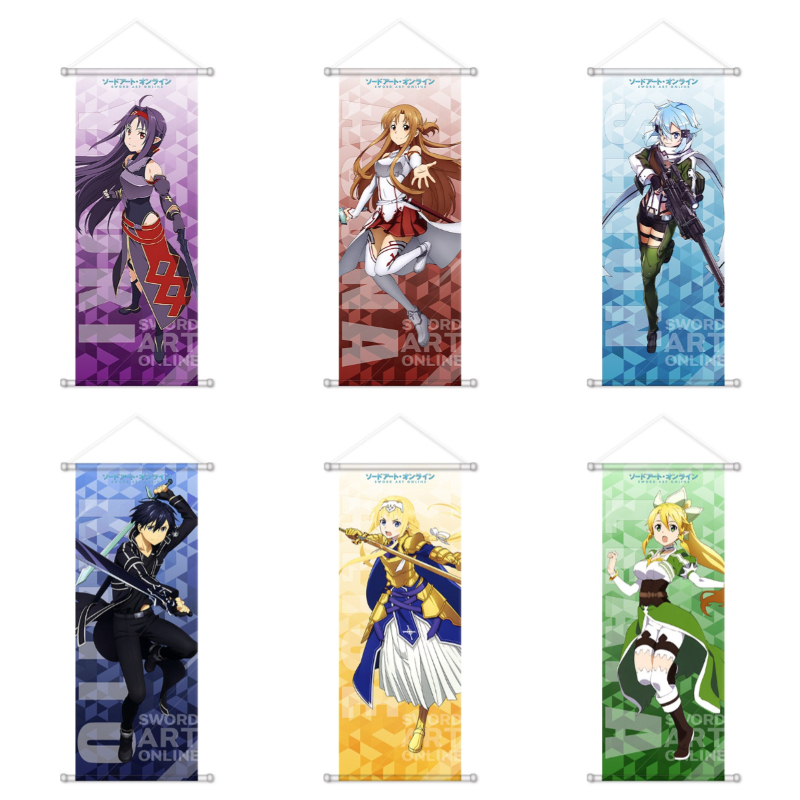 Sword Art Online Cape - Affiches murales en toile Kawaii Sword