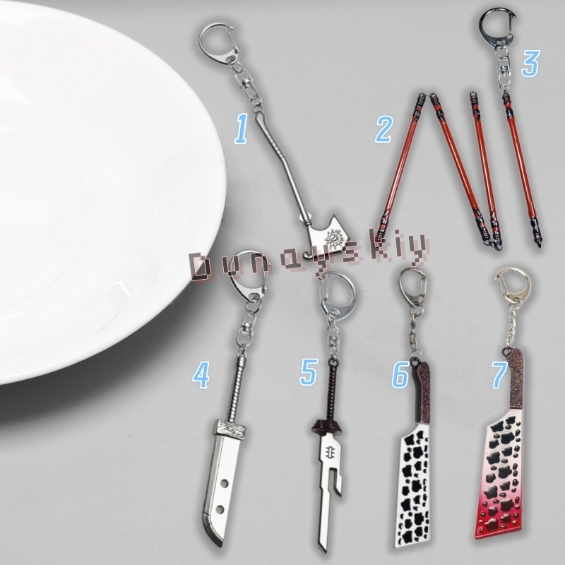 Cosplay Anime Jjk - Porte-clés miniature en alliage Fanmade JJK,