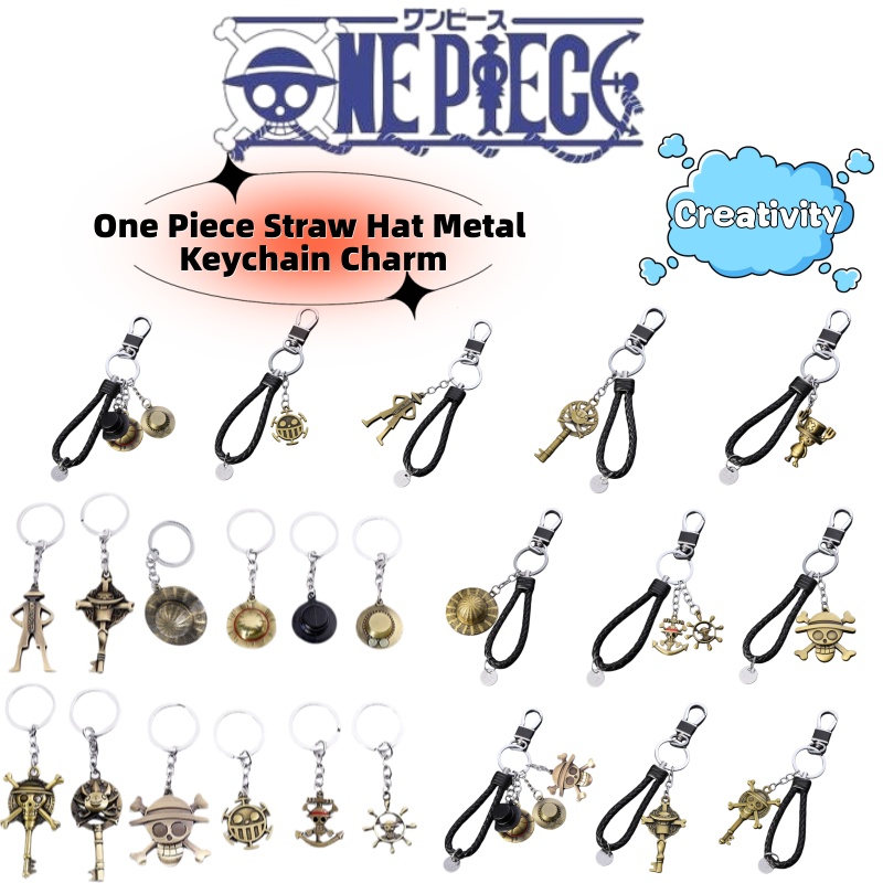 One Piece Straw Hat - Porte-clés en métal créatif One Piece,
