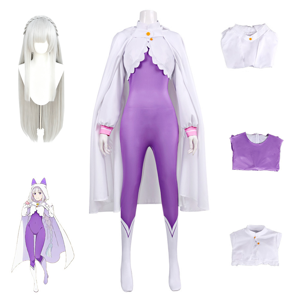 Anime Cosplay Re Zero - Costume Cosplay Emilia Saison 4 Re:Zero
