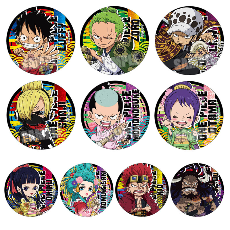 Lot de 10 badges chibi One Pie - One Piece Straw Hat avis et prix