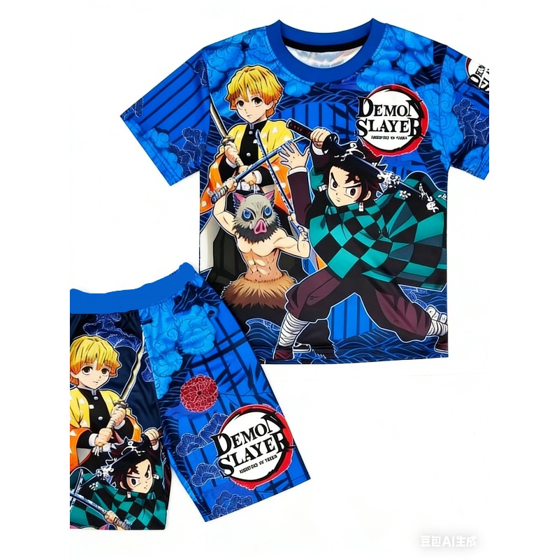 Ensemble t-shirt et short Demo - Cosplay Anime Zenitsu avis et prix