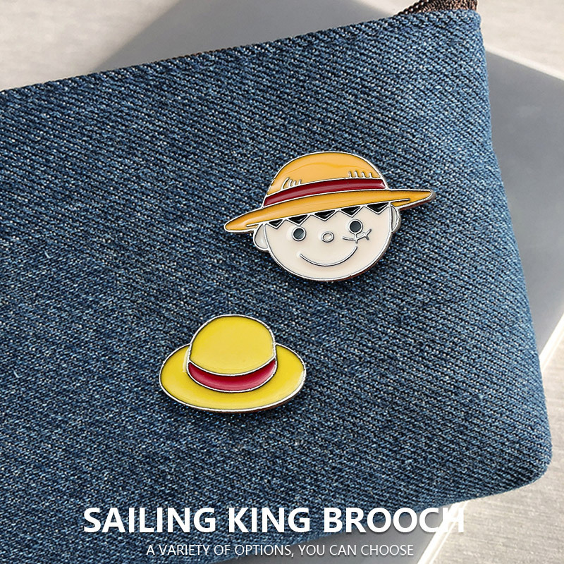 Broche en métal émaillé Anime  - One Piece Straw Hat avis et prix