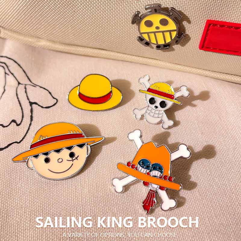 Broche en métal émaillé Anime  - One Piece Straw Hat avis et prix