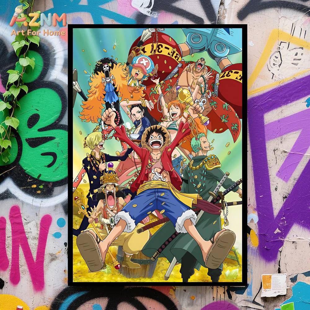 AZNM Impression sur toile non  - One Piece Straw Hat avis et prix