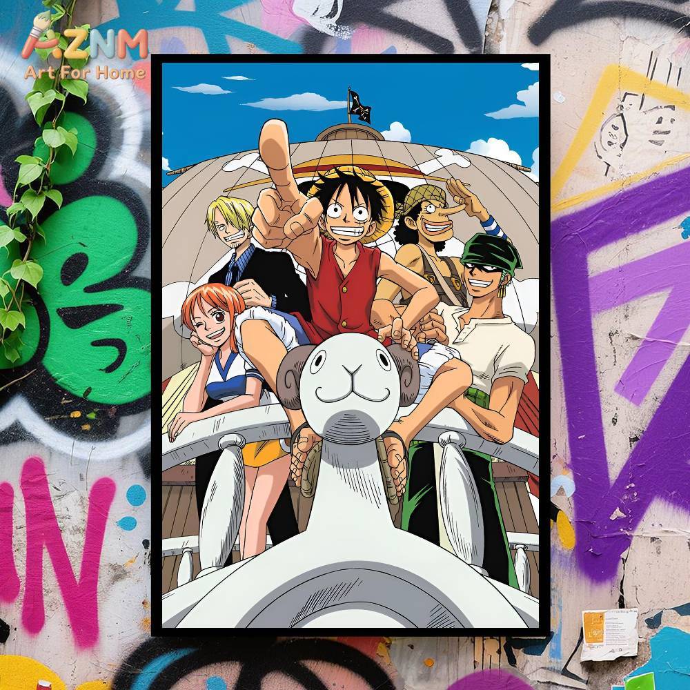 AZNM Impression sur toile non  - One Piece Straw Hat avis et prix