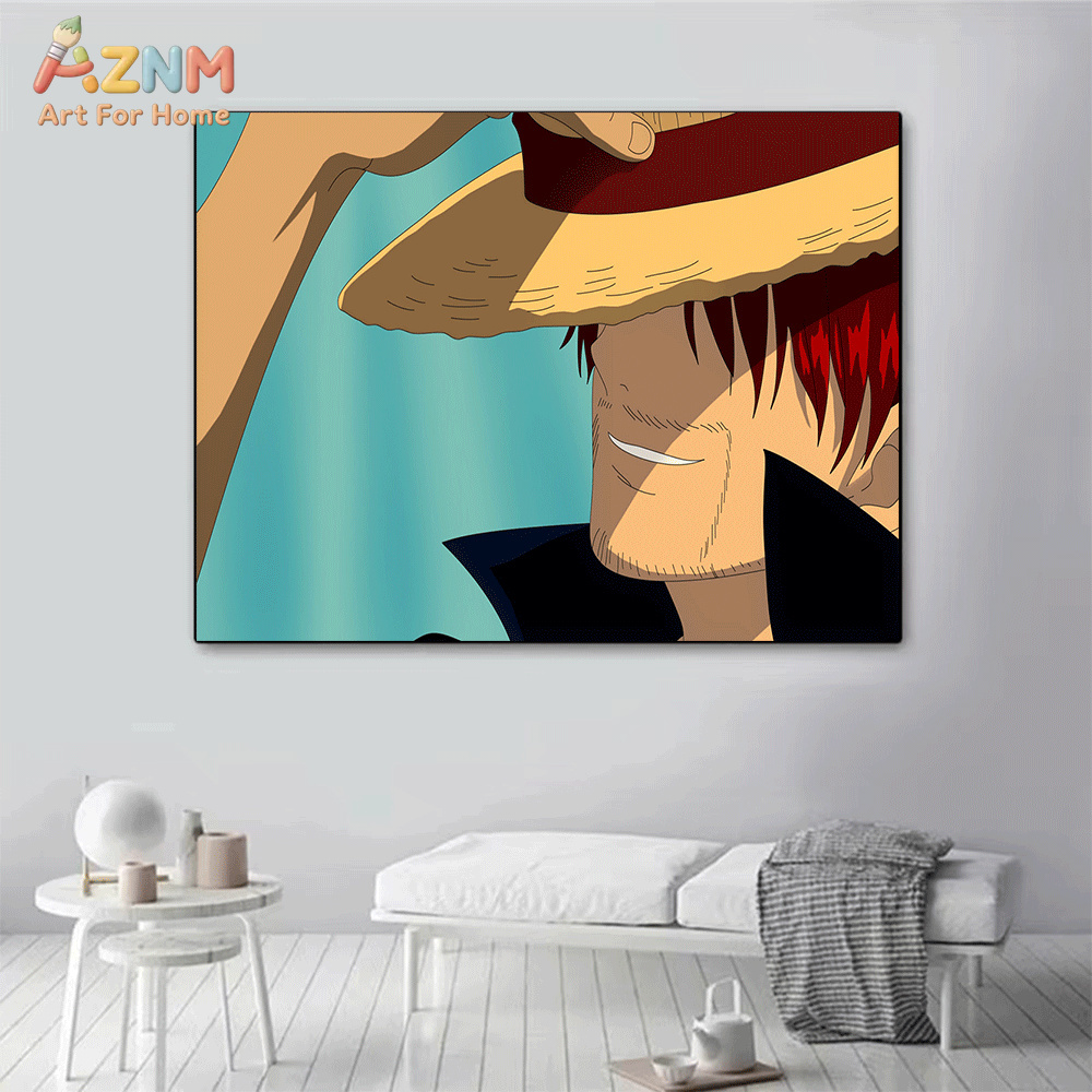 AZNM Tableau mural en toile On - One Piece Straw Hat avis et prix