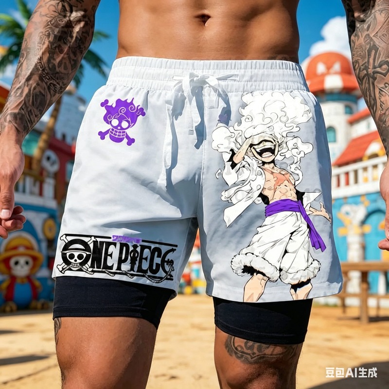 Short de course double couche  - One Piece Straw Hat avis et prix