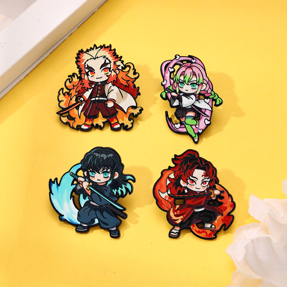 4 broches en émail Demon Slaye - Cosplay Anime Zenitsu avis et prix