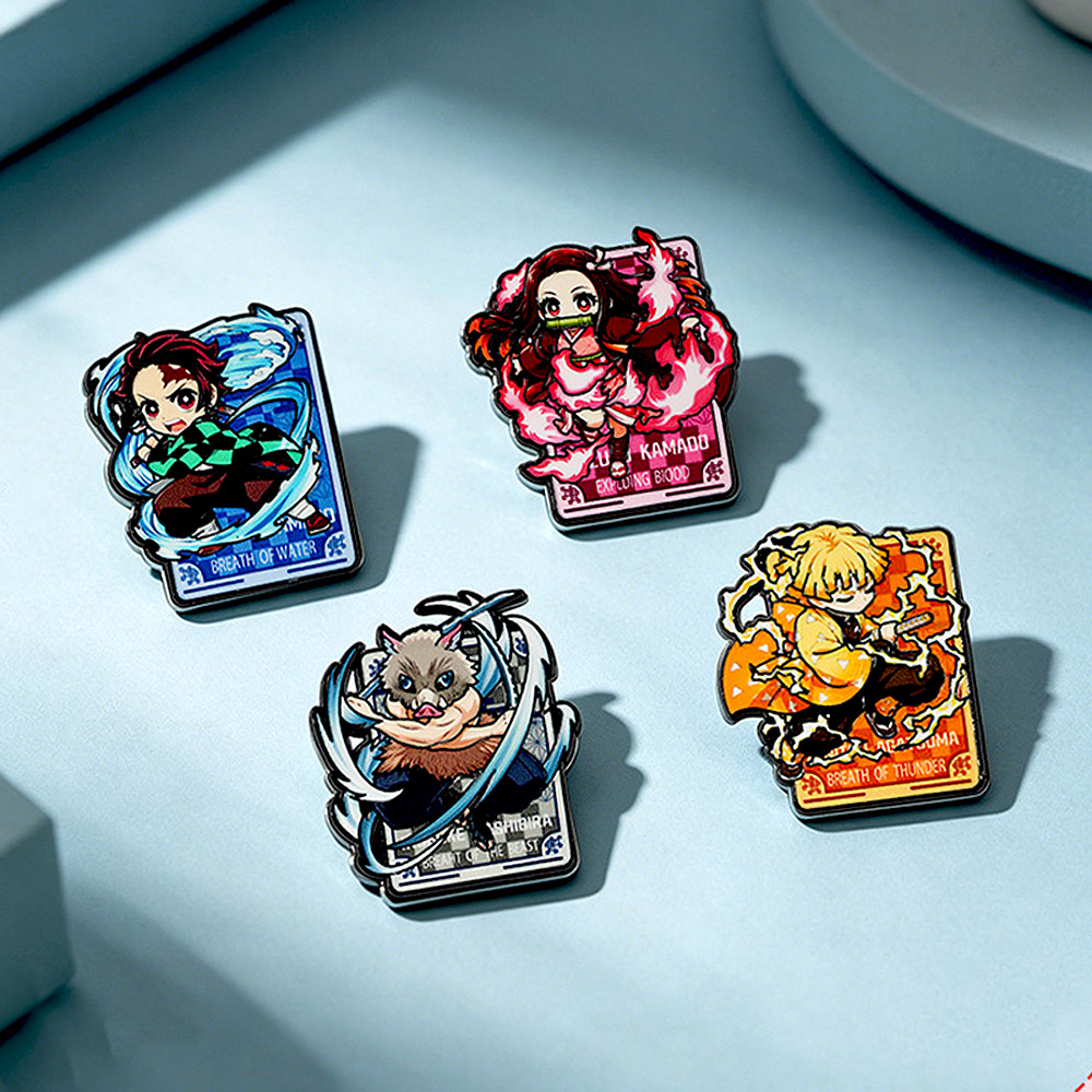 4 broches en émail Demon Slaye - Cosplay Anime Zenitsu avis et prix